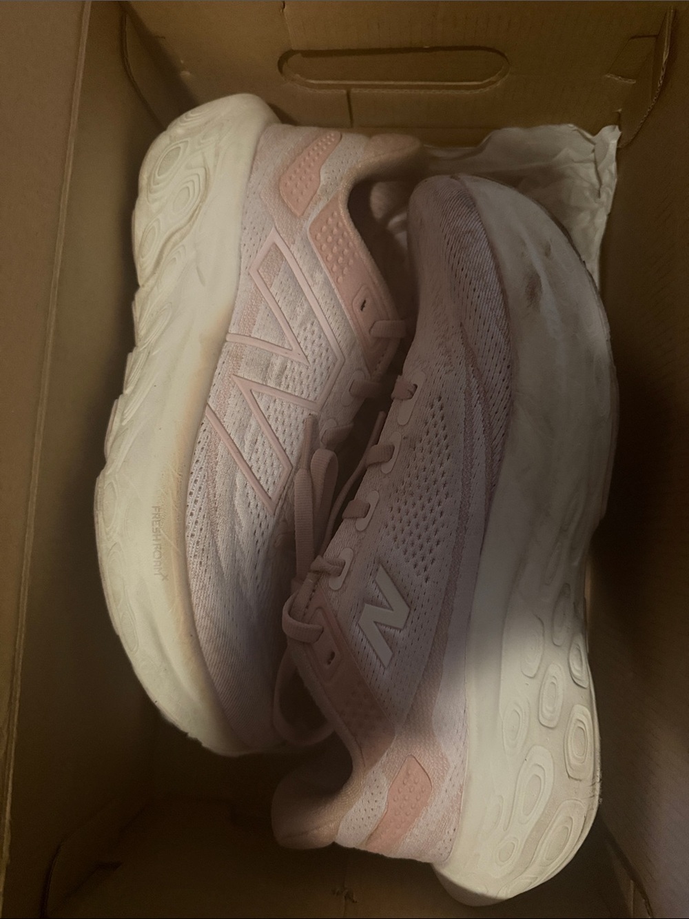 New Balance Women's Light Pink Athletic Running Shoes
